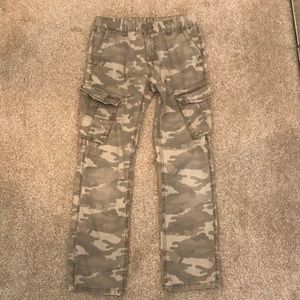 Boys 14 Epic Threads Camouflage Cargo Pants Green
